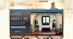 Desktop Screenshot of monasteriodesantaclara.com