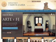 Tablet Screenshot of monasteriodesantaclara.com